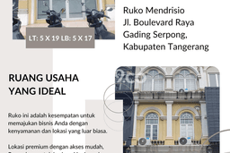 LOKASI PREMIUM! Ruko Kawasan Gading Serpong, Luas 85m², Area Niaga LOKASI PREMIUM! Ruko Kawasan Gading Serpong, Luas 85m², Area Niaga