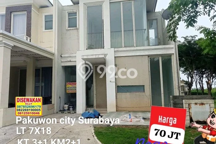 Rumah Kontrakan Surabaya LT 126m2 LB 110m2 Kawasan Pakuwon City Rumah Kontrakan Surabaya LT 126m2 LB 110m2 Kawasan Pakuwon City