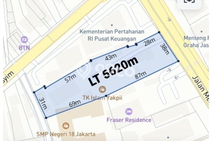 Kavling Tanah Dijual di Menteng Jakarta Pusat Spesifikasi 4620m2 Kavling Tanah Dijual di Menteng Jakarta Pusat Spesifikasi 4620m2