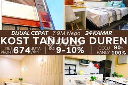 Kost Dijual di Tanjung Duren dengan 24 KT dan Luas 388m2 Kost Dijual di Tanjung Duren dengan 24 KT dan Luas 388m2