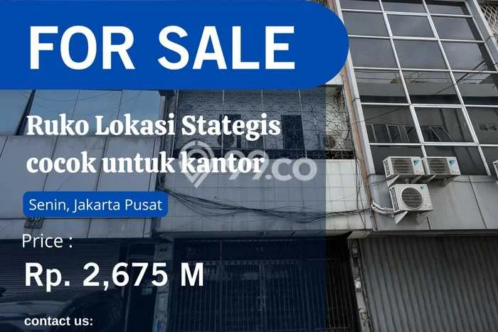 Ruko Favorit Dijual di Senen Jakarta Pusat Area Pusat Bisnis Ruko Favorit Dijual di Senen Jakarta Pusat Area Pusat Bisnis