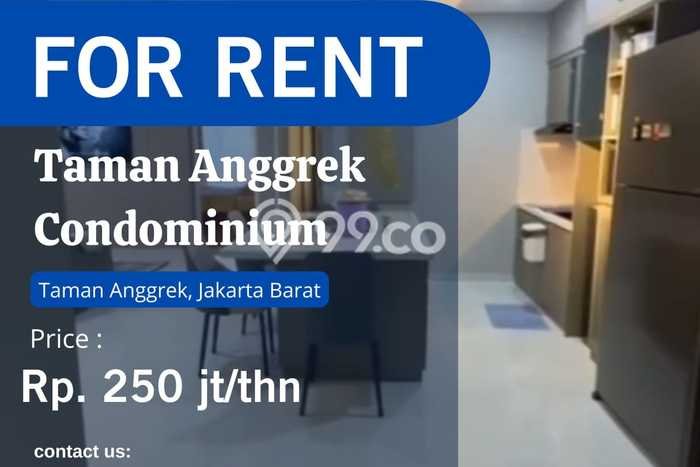 Disewakan Apartemen Minimalis 146m2 Punya 3 KT, 2 KM, Lokasi di Taman Anggrek Disewakan Apartemen Minimalis 146m2 Punya 3 KT, 2 KM, Lokasi di Taman Anggrek
