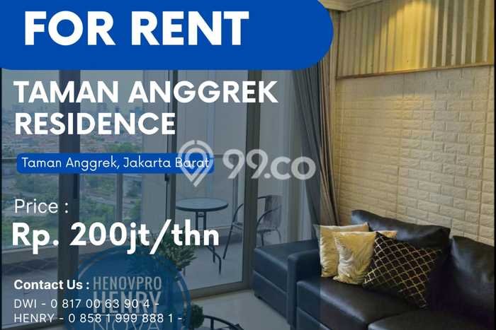 Sewa Apartemen Ekonomis 3 BR di Taman Anggrek Jakarta Barat Sewa Apartemen Ekonomis 3 BR di Taman Anggrek Jakarta Barat