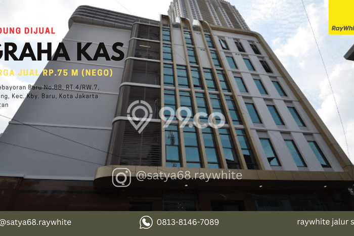 Kantor Bagus LT 763m2 LB 2162m2 Dijual di Kebayoran Baru Jakarta Selatan Kantor Bagus LT 763m2 LB 2162m2 Dijual di Kebayoran Baru Jakarta Selatan