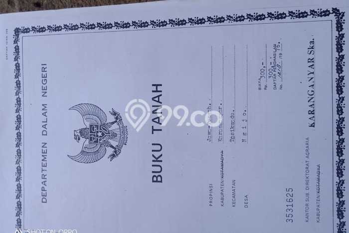 Tanah Kavling di Tasikmadu Dijual dengan Luas 3406m2 Tanah Kavling di Tasikmadu Dijual dengan Luas 3406m2