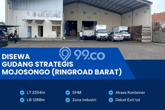 Gudang For Rent Kawasan Mojosongo, Luas 1288m², Lokasi Strategis Gudang For Rent Kawasan Mojosongo, Luas 1288m², Lokasi Strategis