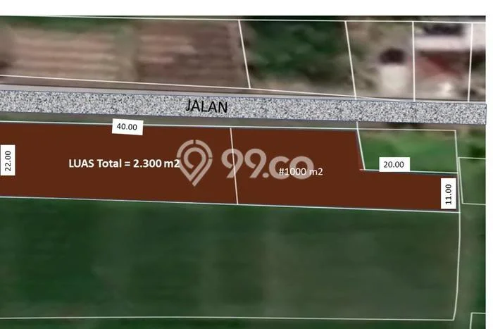 Dijual Tanah 1000m2 di Tanah Lot, Tabanan Dijual Tanah 1000m2 di Tanah Lot, Tabanan