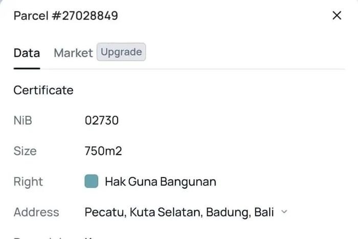 Dijual Tanah Lokasi Pecatu, Badung Seluas 750m2 Dijual Tanah Lokasi Pecatu, Badung Seluas 750m2