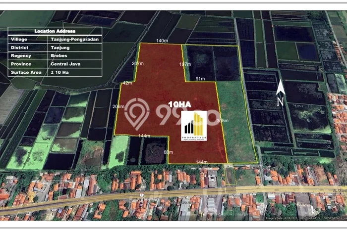 Tanah Dijual Lokasi Tanjung, Brebes dengan Luas Tanah 160000m2 dan Status - Tanah Dijual Lokasi Tanjung, Brebes dengan Luas Tanah 160000m2 dan Status -