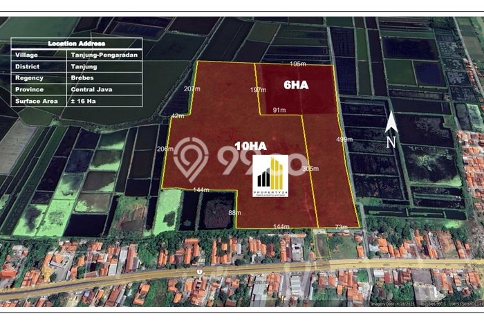 Tanah Dijual Lokasi Tanjung, Brebes dengan Luas Tanah 160000m2 dan Status - Tanah Dijual Lokasi Tanjung, Brebes dengan Luas Tanah 160000m2 dan Status -