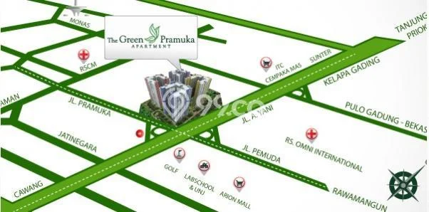 Siap Milik Apartemen 2 Kamar Tidur, 1 Kamar Mandi di Cempaka Putih, Jakarta Pusat Siap Milik Apartemen 2 Kamar Tidur, 1 Kamar Mandi di Cempaka Putih, Jakarta Pusat