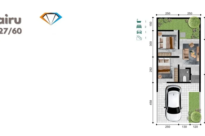 Siap Huni Rumah Minimalis & Modern LB 27m2 di Gresik Kota Siap Huni Rumah Minimalis & Modern LB 27m2 di Gresik Kota