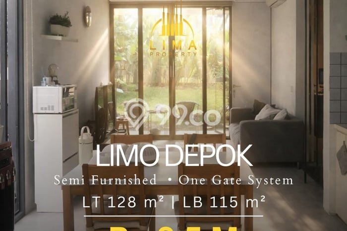 Rumah Strategis Minimalis Lb 115m2 di Limo, Depok Rumah Strategis Minimalis Lb 115m2 di Limo, Depok