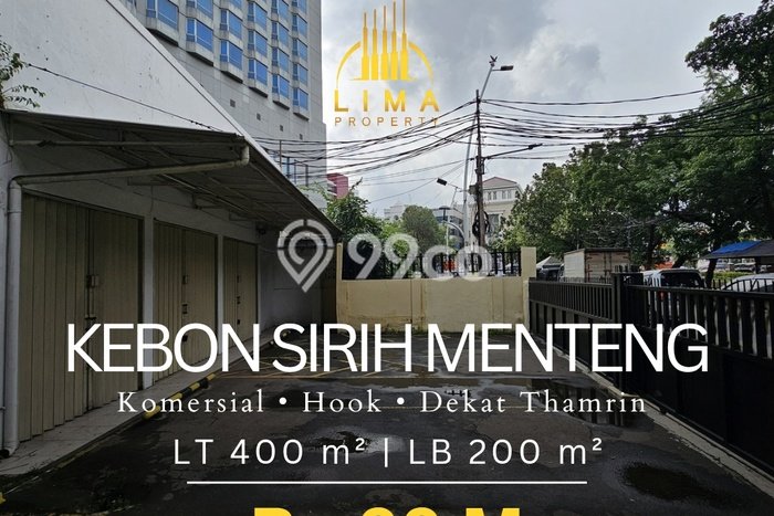 Untuk Dijual! Komersial di Kebon Sirih Jakarta Pusat LT 400m2 / LB 200m2 Kawasan Bisnis Untuk Dijual! Komersial di Kebon Sirih Jakarta Pusat LT 400m2 / LB 200m2 Kawasan Bisnis