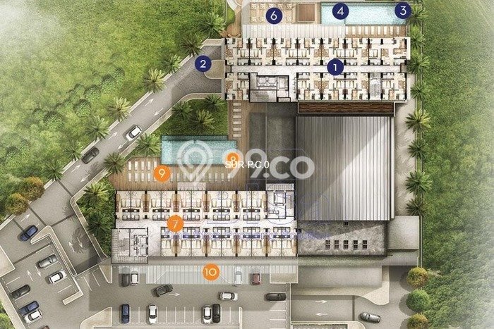 Apartemen Strategis Kawasan , 2 KT, Luas 45m2m² Apartemen Strategis Kawasan , 2 KT, Luas 45m2m²