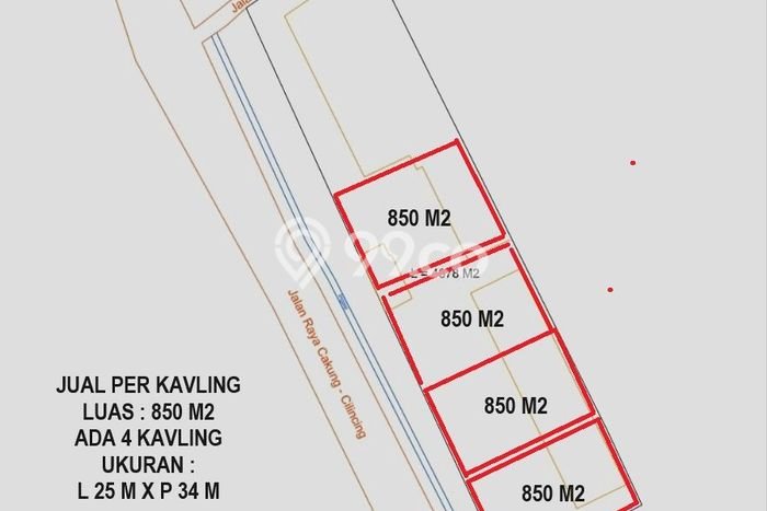 Untuk Dijual Tanah di Cilincing Jakarta Utara Luas 850m2 - Untuk Dijual Tanah di Cilincing Jakarta Utara Luas 850m2 -