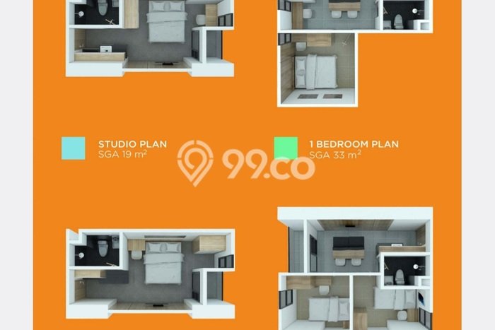 Dijual Apartemen 0 KT & 1 KM di Bekasi Area Strategis Dijual Apartemen 0 KT & 1 KM di Bekasi Area Strategis
