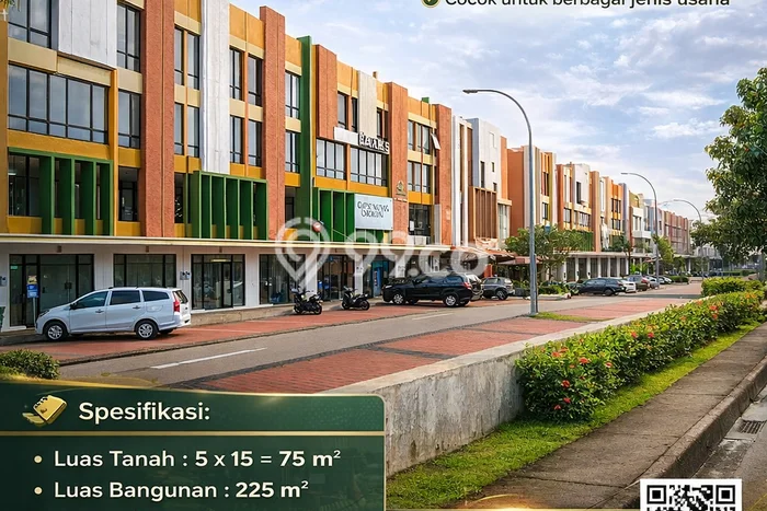 Untuk Dijual! Ruko di Jakarta Garden City Jakarta Timur LT 75m2 / LB 225m2 Kawasan Bisnis Untuk Dijual! Ruko di Jakarta Garden City Jakarta Timur LT 75m2 / LB 225m2 Kawasan Bisnis