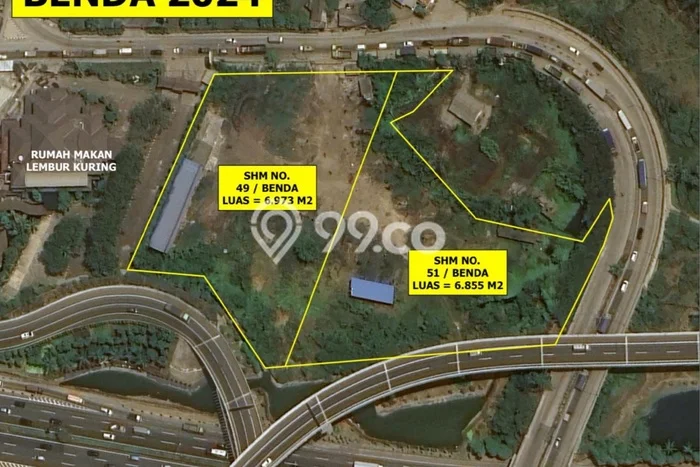 Lahan Strategis di Benda Dijual dengan Luas 13828m2 Lahan Strategis di Benda Dijual dengan Luas 13828m2