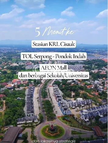 Rumah Strategis Modern Lb 58m2 di BSD, Tangerang Selatan Rumah Strategis Modern Lb 58m2 di BSD, Tangerang Selatan
