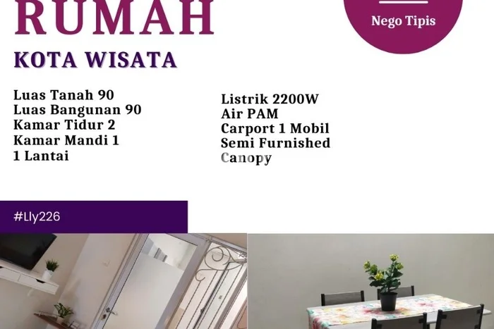 Jual Rumah Eksklusif 2 KT di Kota Wisata, Jakarta Timur Jual Rumah Eksklusif 2 KT di Kota Wisata, Jakarta Timur