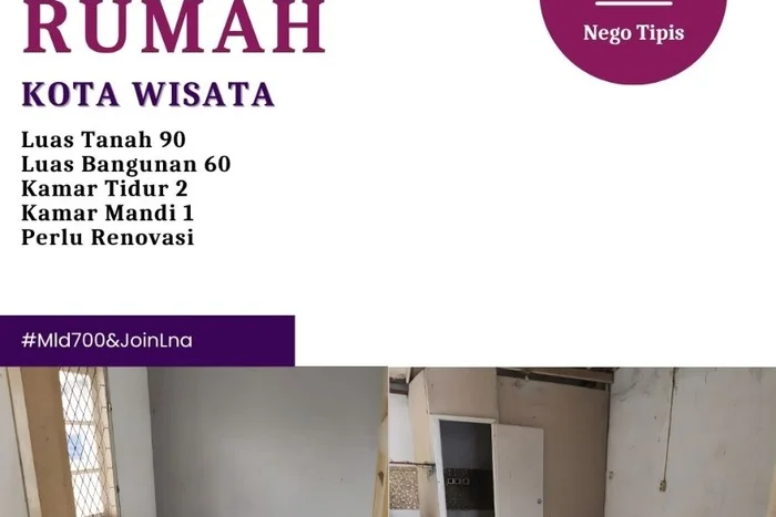 Rumah Minimalis 2 KT di Kota Wisata Jakarta Timur Unfurnished Rumah Minimalis 2 KT di Kota Wisata Jakarta Timur Unfurnished