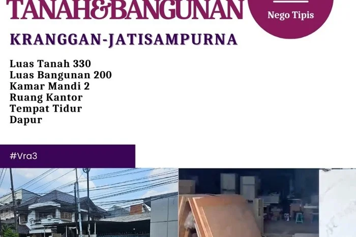 Tanah Dijual Lokasi Jatisampurna, Bekasi Luas 330m2 Legalitas Aman Tanah Dijual Lokasi Jatisampurna, Bekasi Luas 330m2 Legalitas Aman