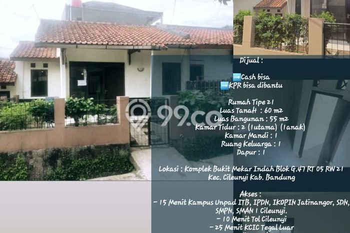 Rumah SHM di Komplek Bukit Mekar Indah Kec. Cileunyi Kab. Bandung, Bandung Rumah SHM di Komplek Bukit Mekar Indah Kec. Cileunyi Kab. Bandung, Bandung