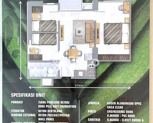 Siap Milik Apartemen 3 KT 1 KM di Cimanggis Siap Milik Apartemen 3 KT 1 KM di Cimanggis