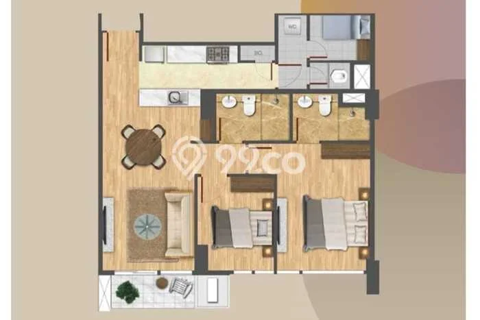 Untuk Dijual Apartemen di Cempaka Putih, Jakarta Pusat Punya 0 Kamar Tidur Untuk Dijual Apartemen di Cempaka Putih, Jakarta Pusat Punya 0 Kamar Tidur