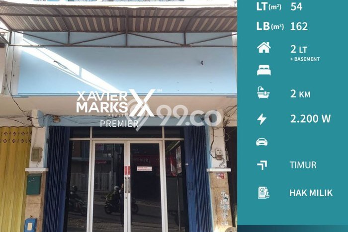 Disewakan Ruko di Klojen, Luas 162m2m², Kawasan Berkembang Disewakan Ruko di Klojen, Luas 162m2m², Kawasan Berkembang