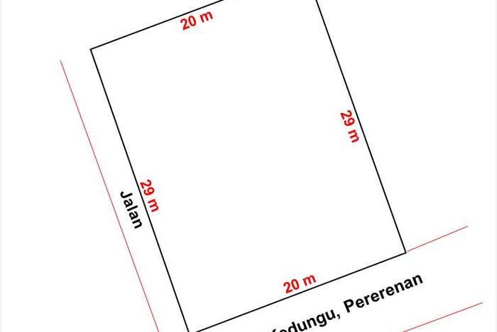 Untuk Dijual Tanah di Badung, Luas 585m2 SHM Untuk Dijual Tanah di Badung, Luas 585m2 SHM