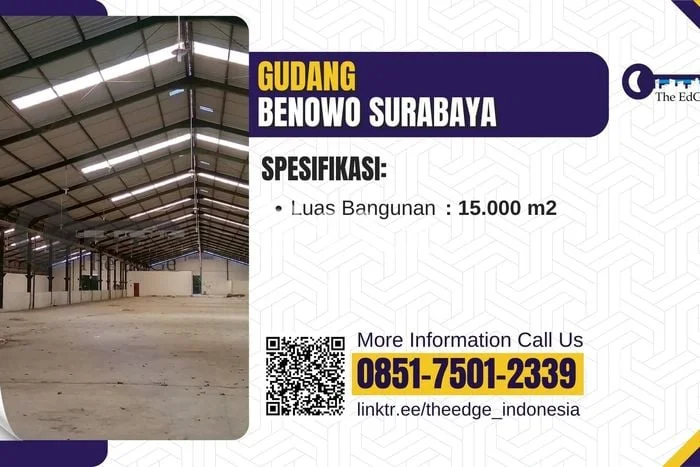 Gudang untuk Disewa di Pusat Surabaya Luas Bangunan 15000m2 Gudang untuk Disewa di Pusat Surabaya Luas Bangunan 15000m2