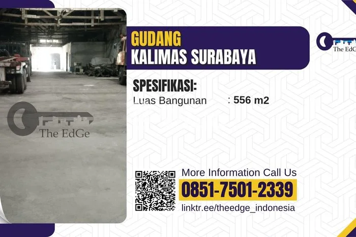 Gudang Disewa di Pabean Cantikan, Surabaya, LT 556m2 / LB 556m2 Gudang Disewa di Pabean Cantikan, Surabaya, LT 556m2 / LB 556m2