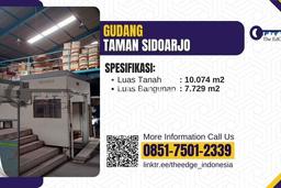 Lokasi Strategis! Dijual Gudang Bisnis di Taman, Sidoarjo Kondisi Baik Lokasi Strategis! Dijual Gudang Bisnis di Taman, Sidoarjo Kondisi Baik