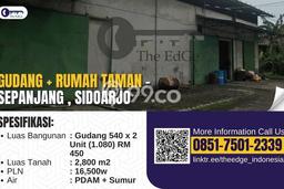 Gudang Dijual di Taman LT 2800m2, LB 1530m2 Solusi Investasi Cerdas Gudang Dijual di Taman LT 2800m2, LB 1530m2 Solusi Investasi Cerdas
