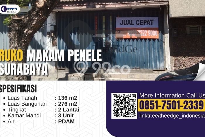 Ruko Dijual di Genteng LT 136m2, LB 272m2 untuk Investasi Ruko Dijual di Genteng LT 136m2, LB 272m2 untuk Investasi