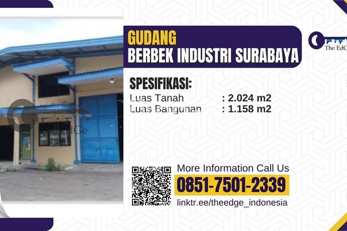 Gudang untuk Disewa di Pusat Surabaya Luas Bangunan 1158m2 Gudang untuk Disewa di Pusat Surabaya Luas Bangunan 1158m2
