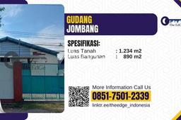 Area Ramai! Gudang Dijual di Jombang untuk Bisnis Luas Bangunan 890m2 Area Ramai! Gudang Dijual di Jombang untuk Bisnis Luas Bangunan 890m2