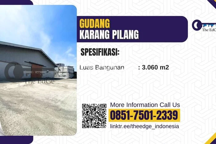 Unit Gudang Tersedia di Karangpilang Spesifikasi LB 3060m2 Unit Gudang Tersedia di Karangpilang Spesifikasi LB 3060m2