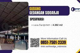 Disewakan Gudang komersial di Gedangan luas bangunan 4382m2 Disewakan Gudang komersial di Gedangan luas bangunan 4382m2