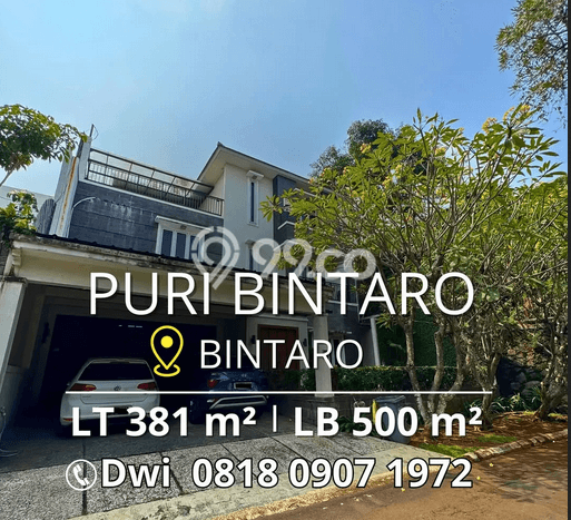 For Sale! Premium House LT 381m2 Desain Modern di Sektor 9-Bintaro For Sale! Premium House LT 381m2 Desain Modern di Sektor 9-Bintaro