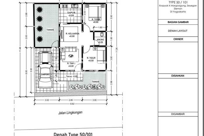 Rumah Strategis Modern Lb 50m2 di Seyegan, Sleman Rumah Strategis Modern Lb 50m2 di Seyegan, Sleman