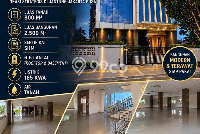 Kantor Bagus Dijual LB 2500m2 Lokasi Strategis Jakarta Pusat Area Cocok untuk Bisnis Kantor Bagus Dijual LB 2500m2 Lokasi Strategis Jakarta Pusat Area Cocok untuk Bisnis