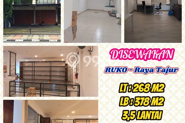 Disewakan Ruko di Kawasan Ramai Tajur Luas 378m2 Disewakan Ruko di Kawasan Ramai Tajur Luas 378m2