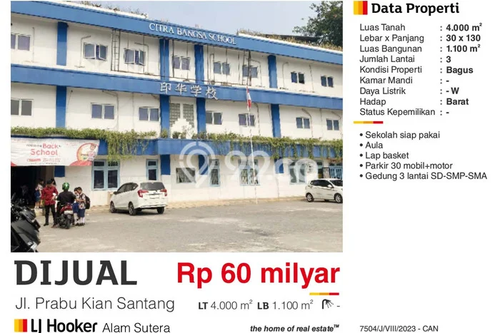 Komersial For Sale di Kawasan Tangerang, Tangerang Harga Kompetitif Komersial For Sale di Kawasan Tangerang, Tangerang Harga Kompetitif