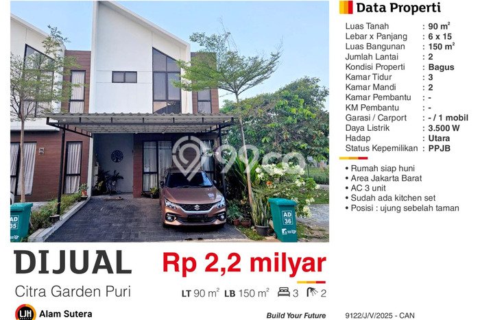 Rumah Minimalis 3 KT LT 90m2 di Semanan Rumah Minimalis 3 KT LT 90m2 di Semanan