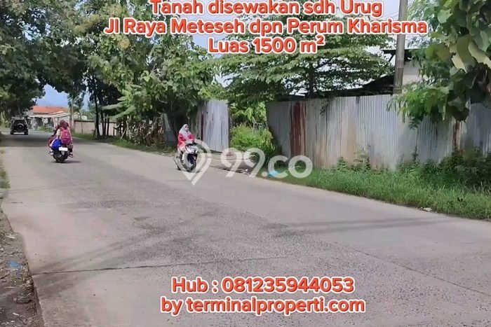 Tanah untuk Disewa di Semarang Luas 400m2 Tanah untuk Disewa di Semarang Luas 400m2