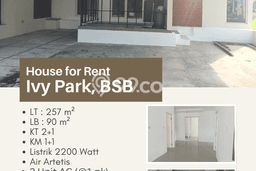 Rumah sewa siap pakai 2 KT di BSB City, Semarang Rumah sewa siap pakai 2 KT di BSB City, Semarang