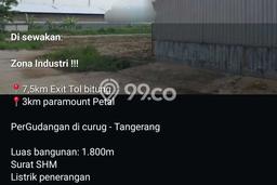 Area Strategis! Disewakan Gudang Lokasi Curug, Tangerang Cocok untuk Bisnis Area Strategis! Disewakan Gudang Lokasi Curug, Tangerang Cocok untuk Bisnis
